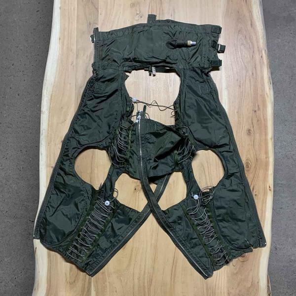 Front side of secondhand Beaufort Mk6C anti-g trousers.