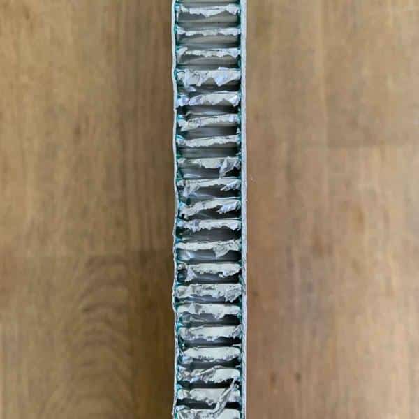 Air Hollandia Fokker 100 honeycomb skin panel side view.