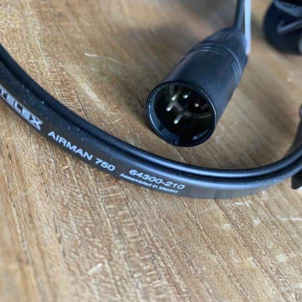 Secondhand Telex Airman 750 aviation headset for sale.