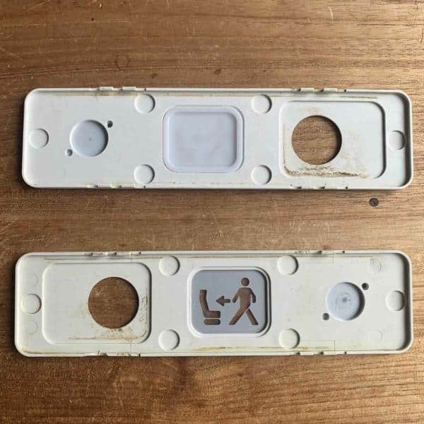 Airbus A319 return to seat sign for sale.