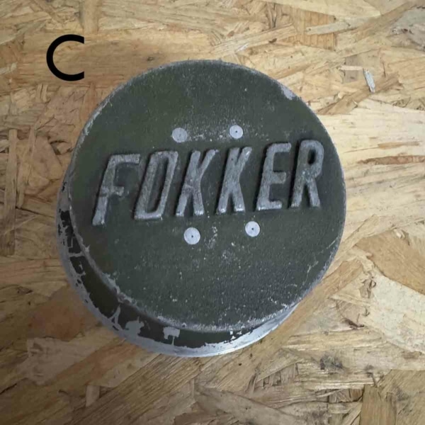 Fokker F28 hub cap (main landing gear) for sale.