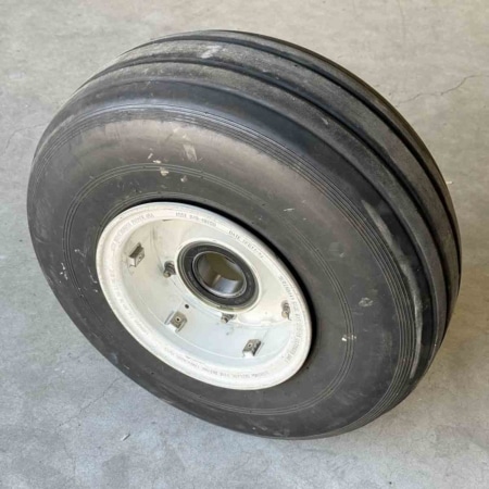 Aircraft landing gear wheel for sale.