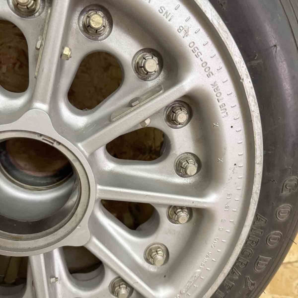 Lockheed F-104 Starfighter main landing gear wheel for sale.