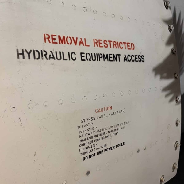 Vought F-8 Crusader access panel for sale.