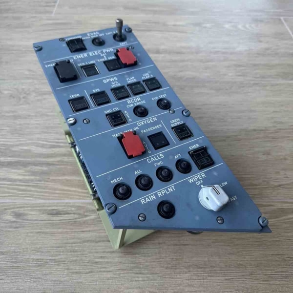 Airbus A320 21VU Overhead Control Indication Panel for sale.