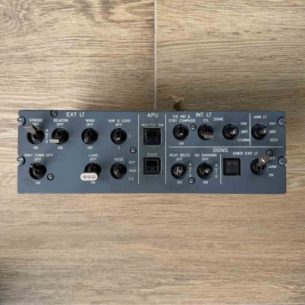 Airbus A330 lighting control panel 215VU for sale.
