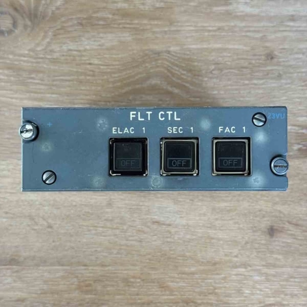Airbus A320 23VU flight control panel for sale.