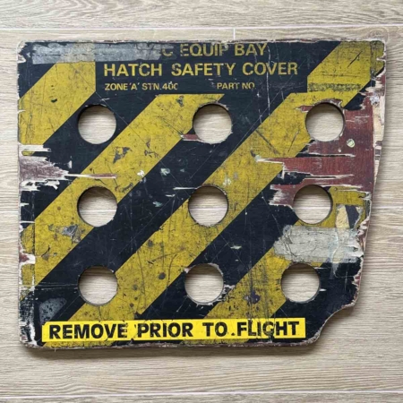 British Airways Boeing 747 G-CIVD electrical equipment bay hatch safety cover for sale.