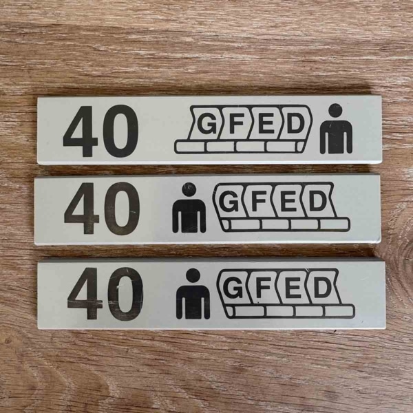Boeing 747 seat marker for sale.