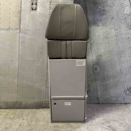 Air Mauritius Airbus A340 3B-NBE cabin crew jump seat for sale.