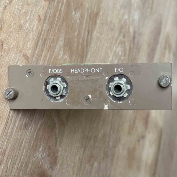 Boeing 747 cockpit headphone jack panel for sale.