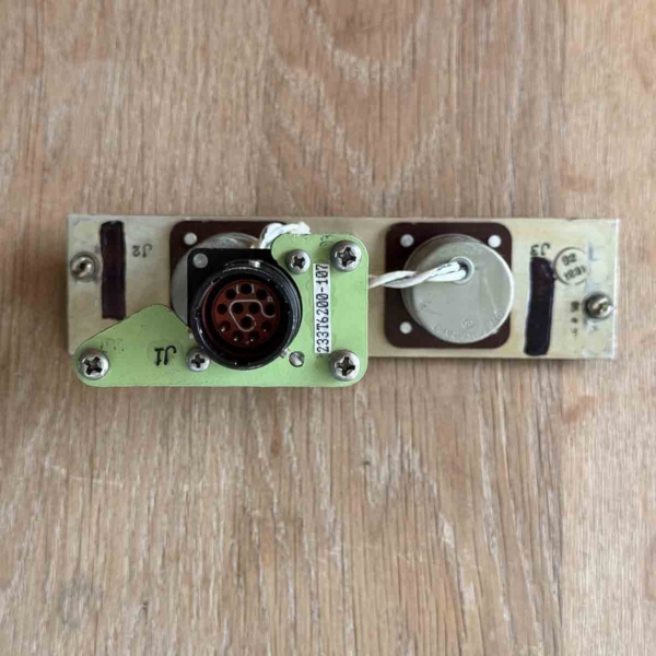 Boeing 747 cockpit headphone jack panel for sale.
