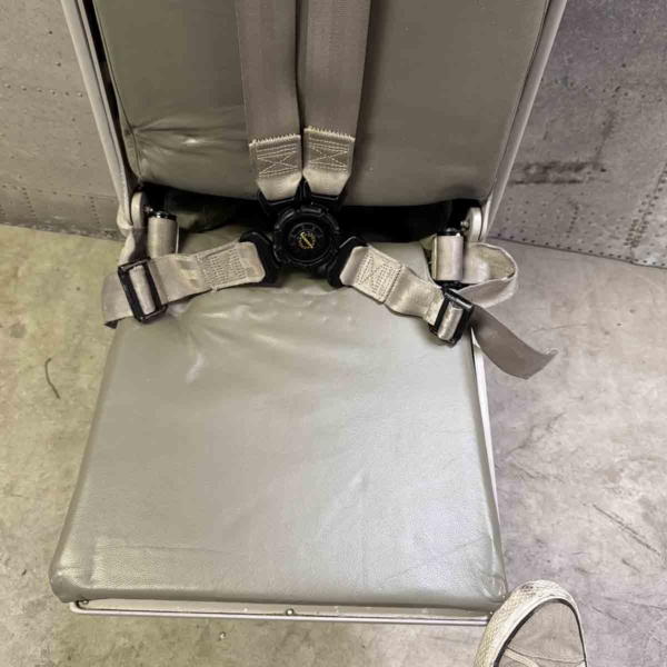 Air Mauritius Airbus A340 3B-NBE cabin crew jump seat for sale.