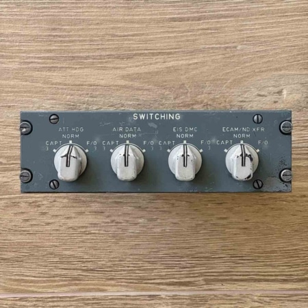 Airbus A320 family switching panel 8VU for sale.