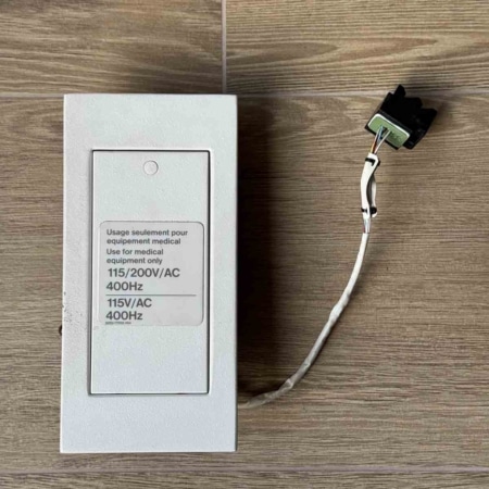 Airbus A320 family aircraft overhead medical outlet panel for sale.