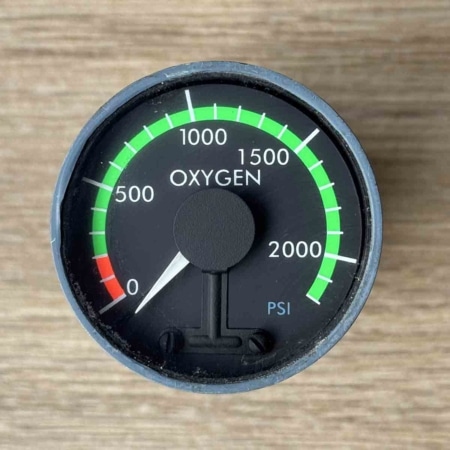 Airbus A319 oxygen pressure indicator 4448601-000 for sale.