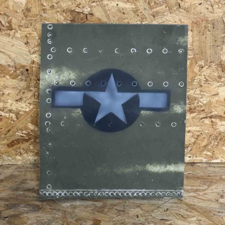 Skin panel of Douglas C-47B Dakota 44-76787 with USAAF roundel.