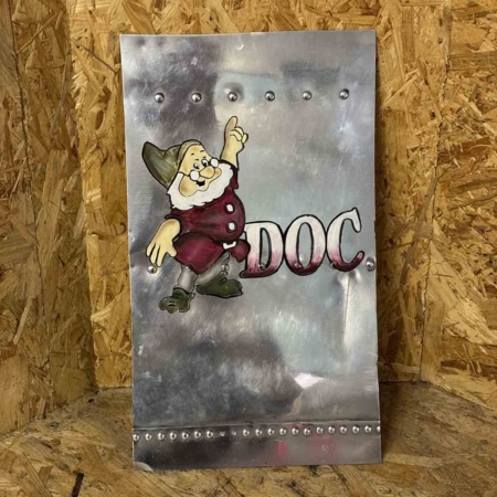 Skin panel of Douglas C-47B Dakota 44-76787 with DOC nose art for sale.