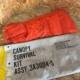 Boeing 747 liferaft canopy and survival kit for sale.