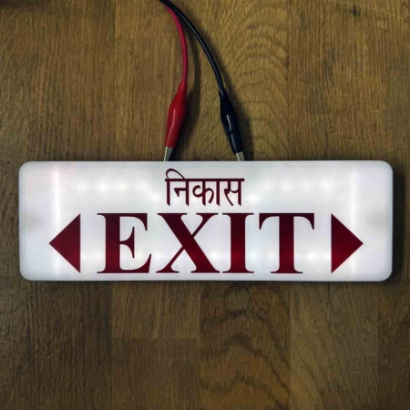GoAir Airbus A320 VT-WJB emergency exit sign for sale.