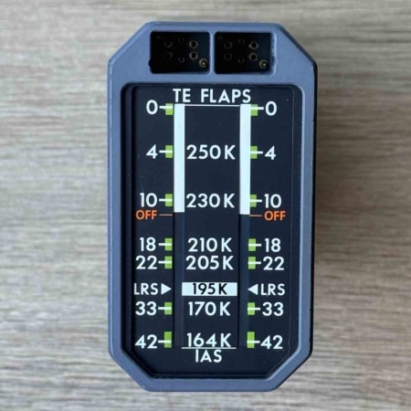 Lockheed L-1011 Tristar trailing edge flaps position indicator for sale.